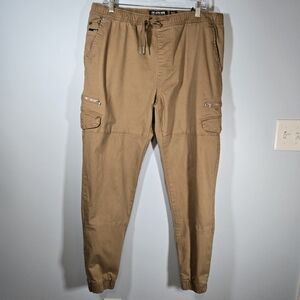 Ecko Unltd Mens Camel Cargo Jogger Pants Size 36 Streetwear Style Ecko Unlimited